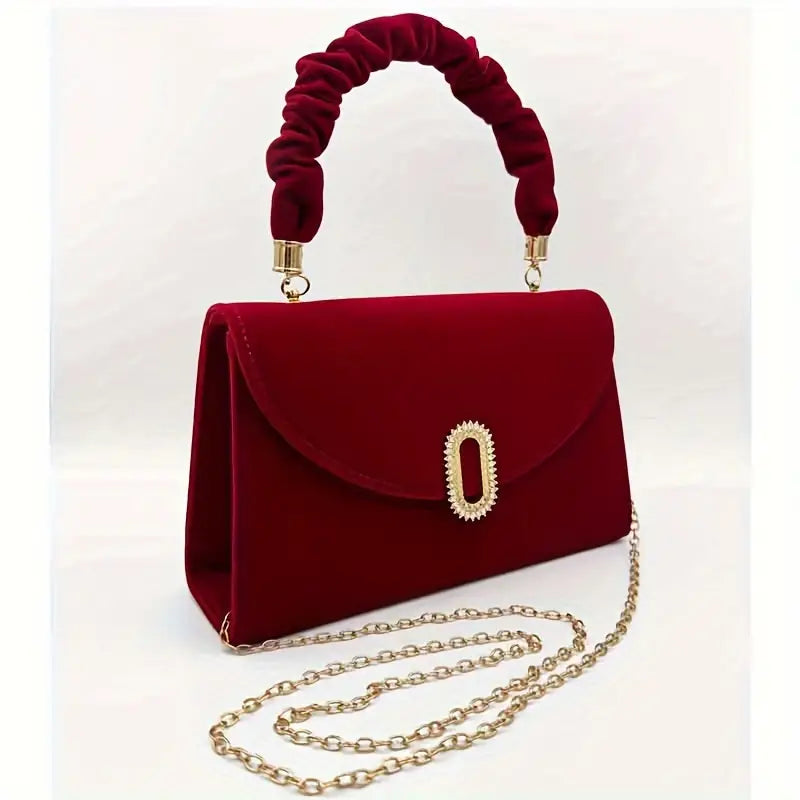 Elegant Velvet Handbag For Women.