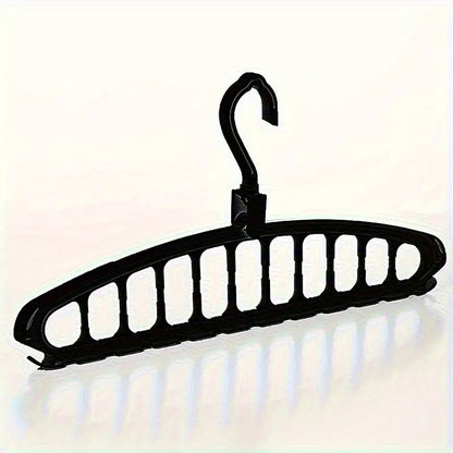 Space-Saving Foldable Heavy Duty Plastic Hanger.