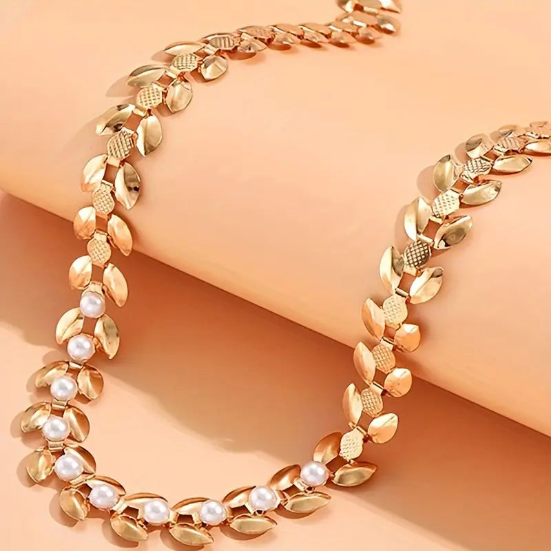 1pc Elegant Wheat Spike Shape Choker Necklace .