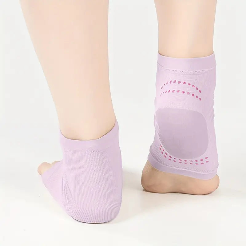 1 Pair Moisturizing Heel Sleeves For Women And Men, Silicone Moisturizing Heel Socks