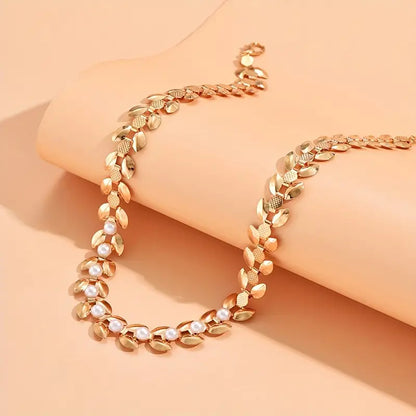 1pc Elegant Wheat Spike Shape Choker Necklace .