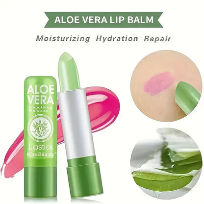 Aloe Vera Color Changing Lipstick - Long Lasting