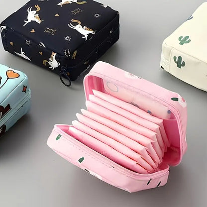 Large Capacity Sanitary Napkin Storage Bag