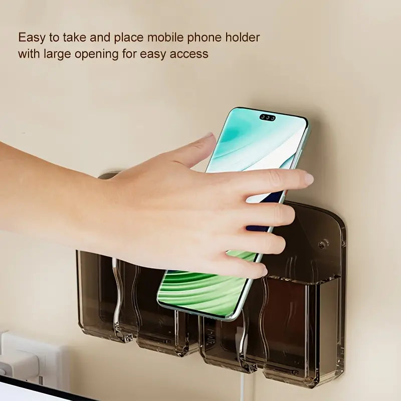 Wall-mounted mobile phone charging box bracket .